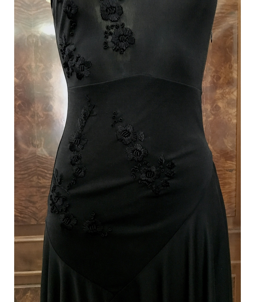 ANTONIO BERARDI Черное шелковое коктейльное платье, фото 5