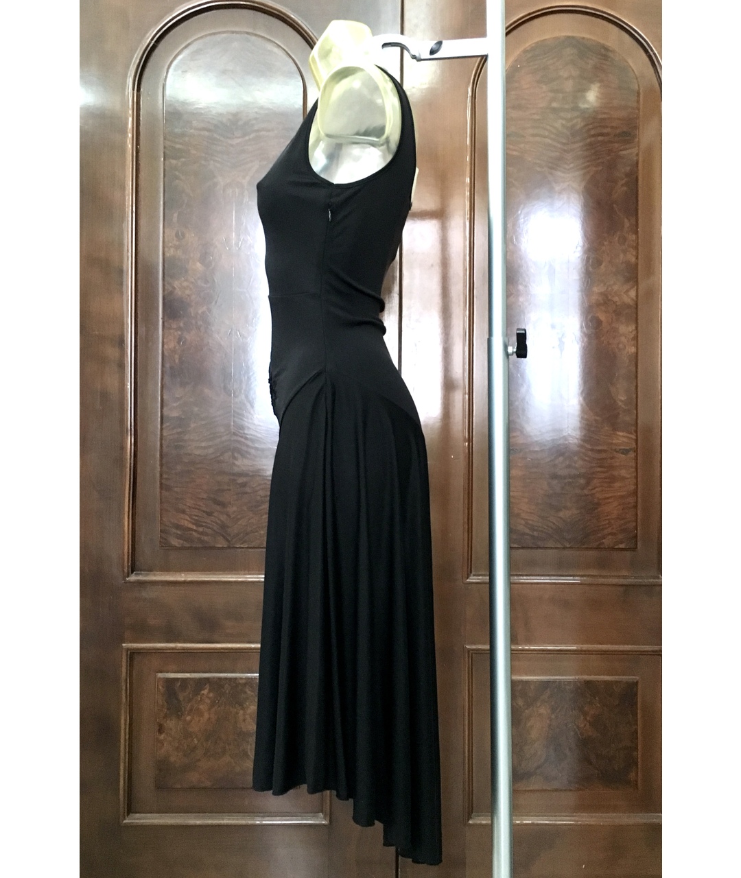 ANTONIO BERARDI Черное шелковое коктейльное платье, фото 6