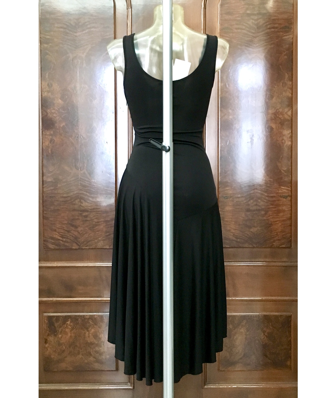 ANTONIO BERARDI Черное шелковое коктейльное платье, фото 2