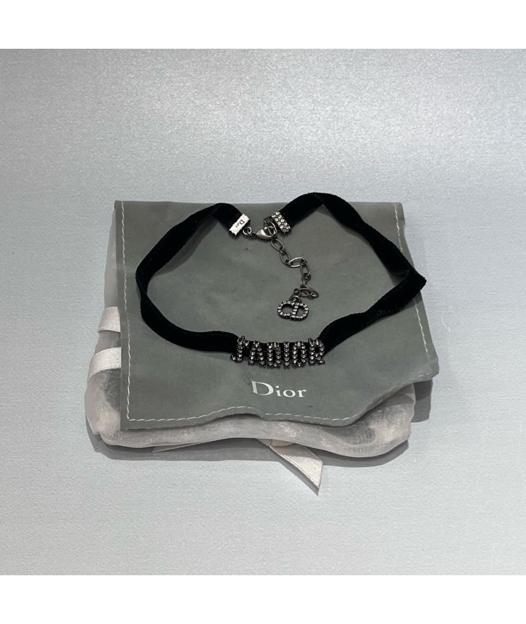CHRISTIAN DIOR Черный чокер, фото 3