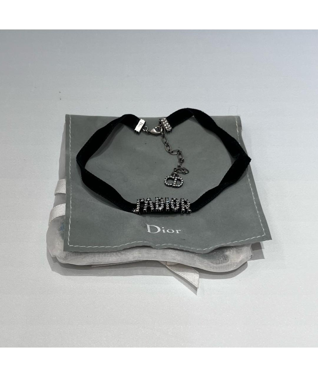 CHRISTIAN DIOR Черный чокер, фото 2