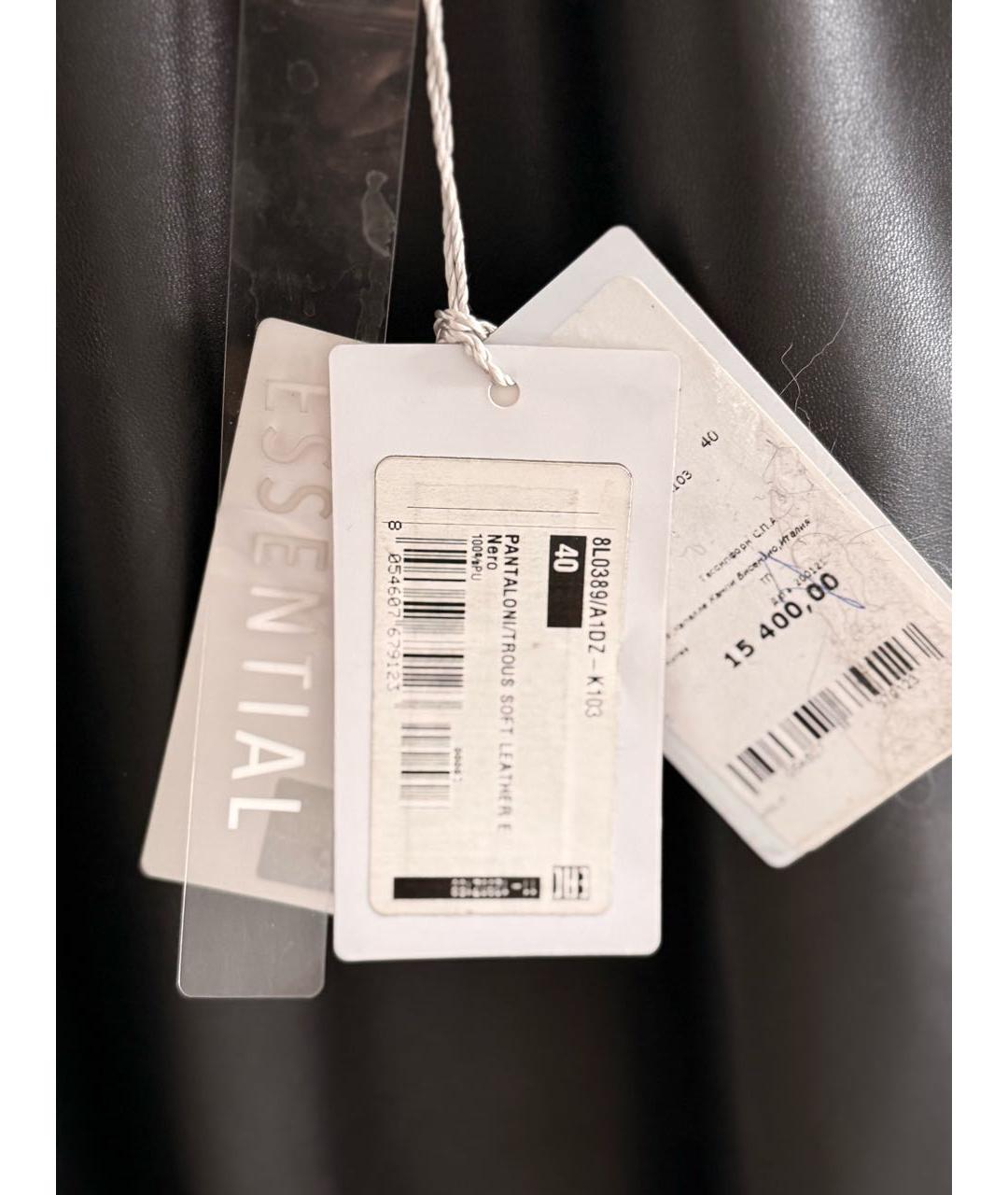 PATRIZIA PEPE Черные полиуретановые шорты, фото 5