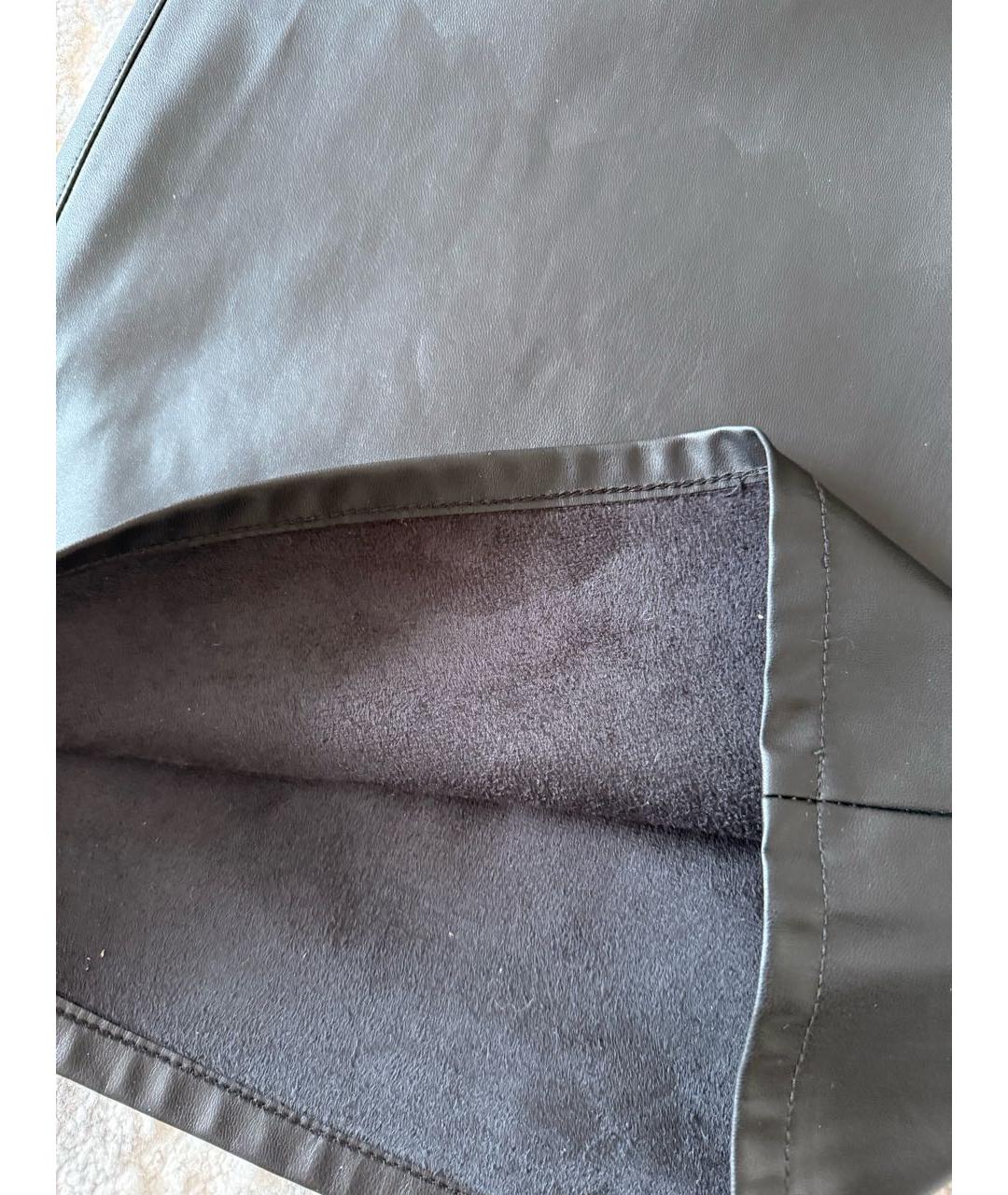 PATRIZIA PEPE Черные полиуретановые шорты, фото 6