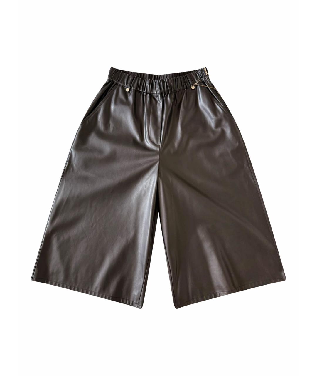 PATRIZIA PEPE Черные полиуретановые шорты, фото 1