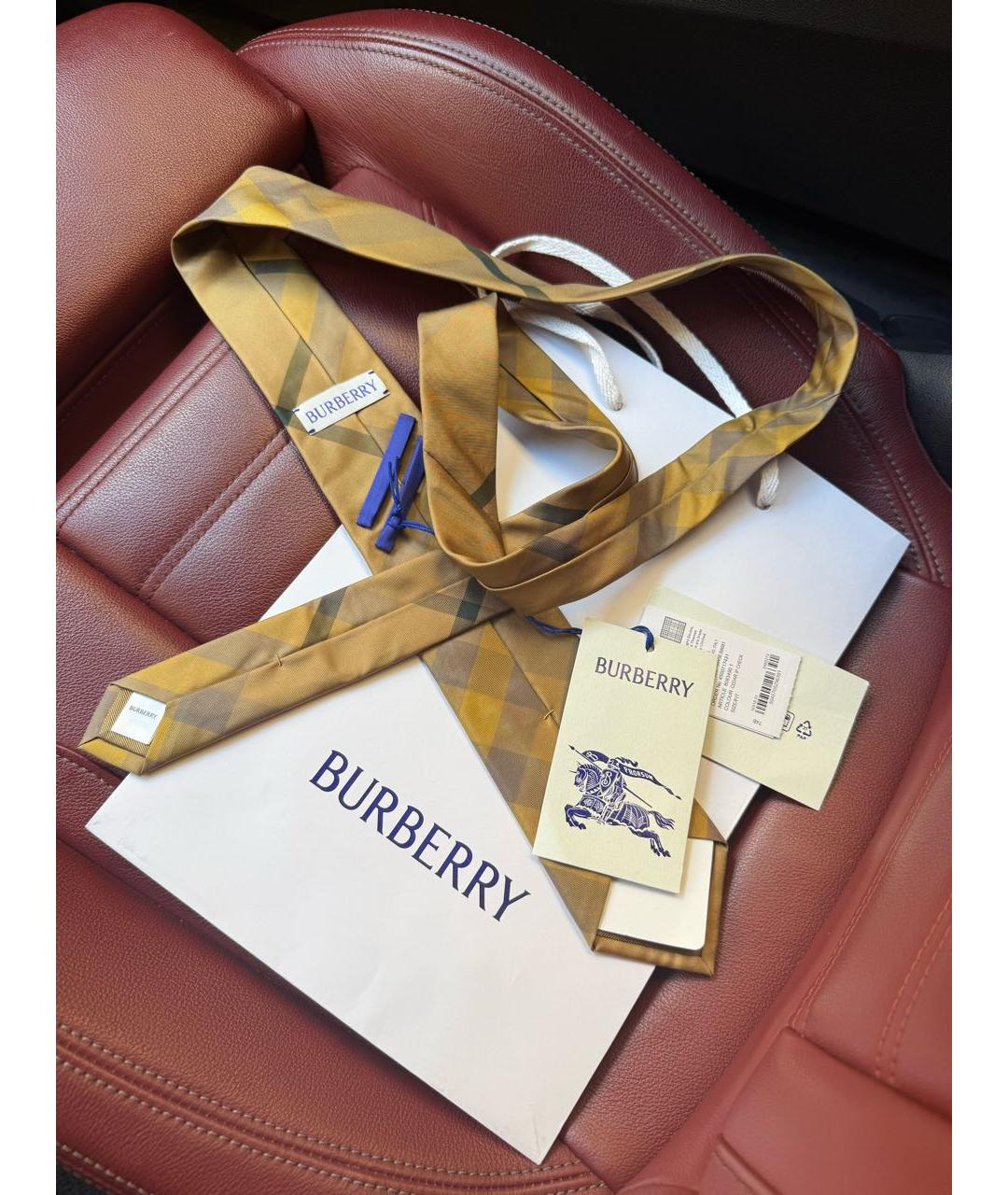 BURBERRY Зеленый галстук, фото 8