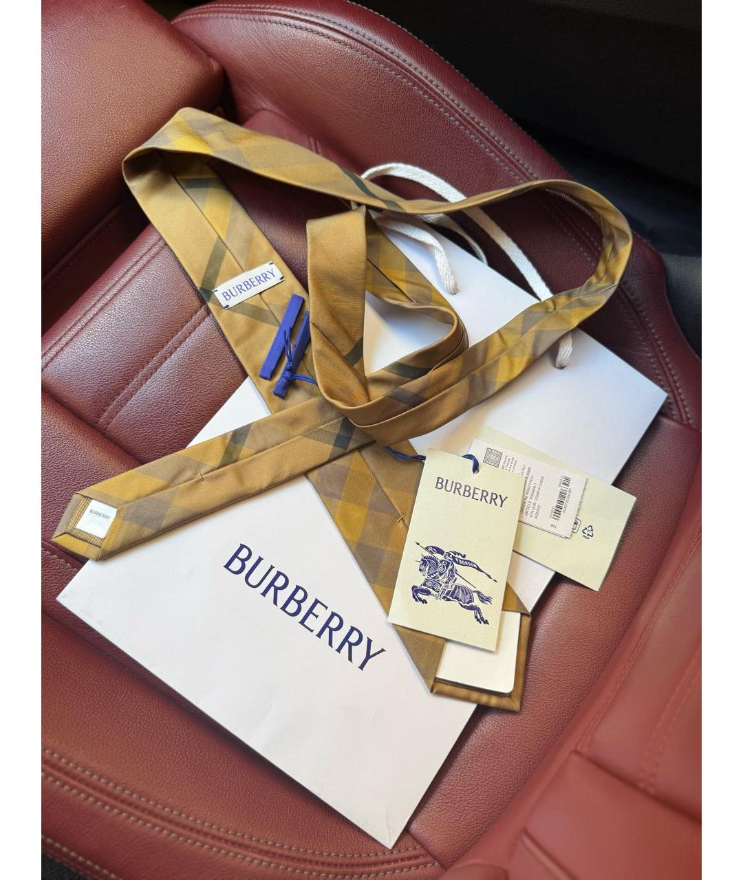 BURBERRY Зеленый галстук, фото 2