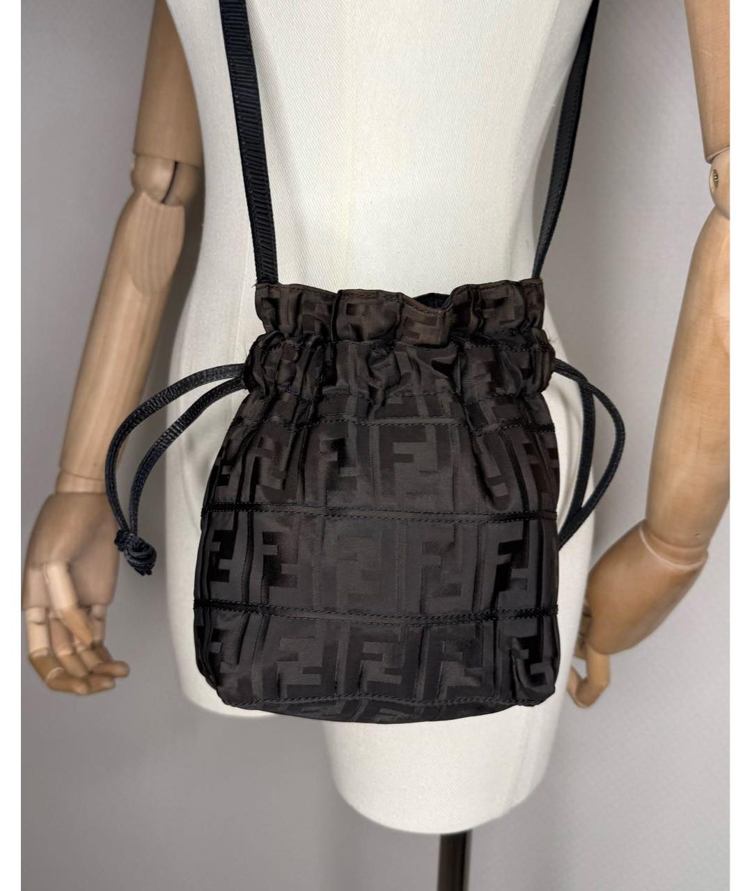 FENDI Коричневая сумка через плечо, фото 3