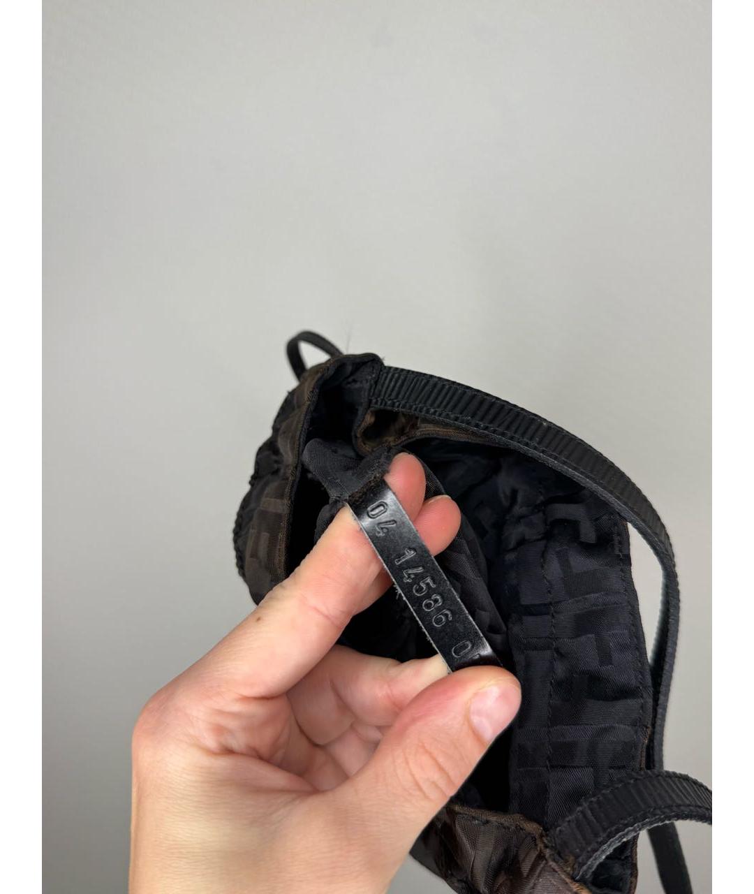 FENDI Коричневая сумка через плечо, фото 5