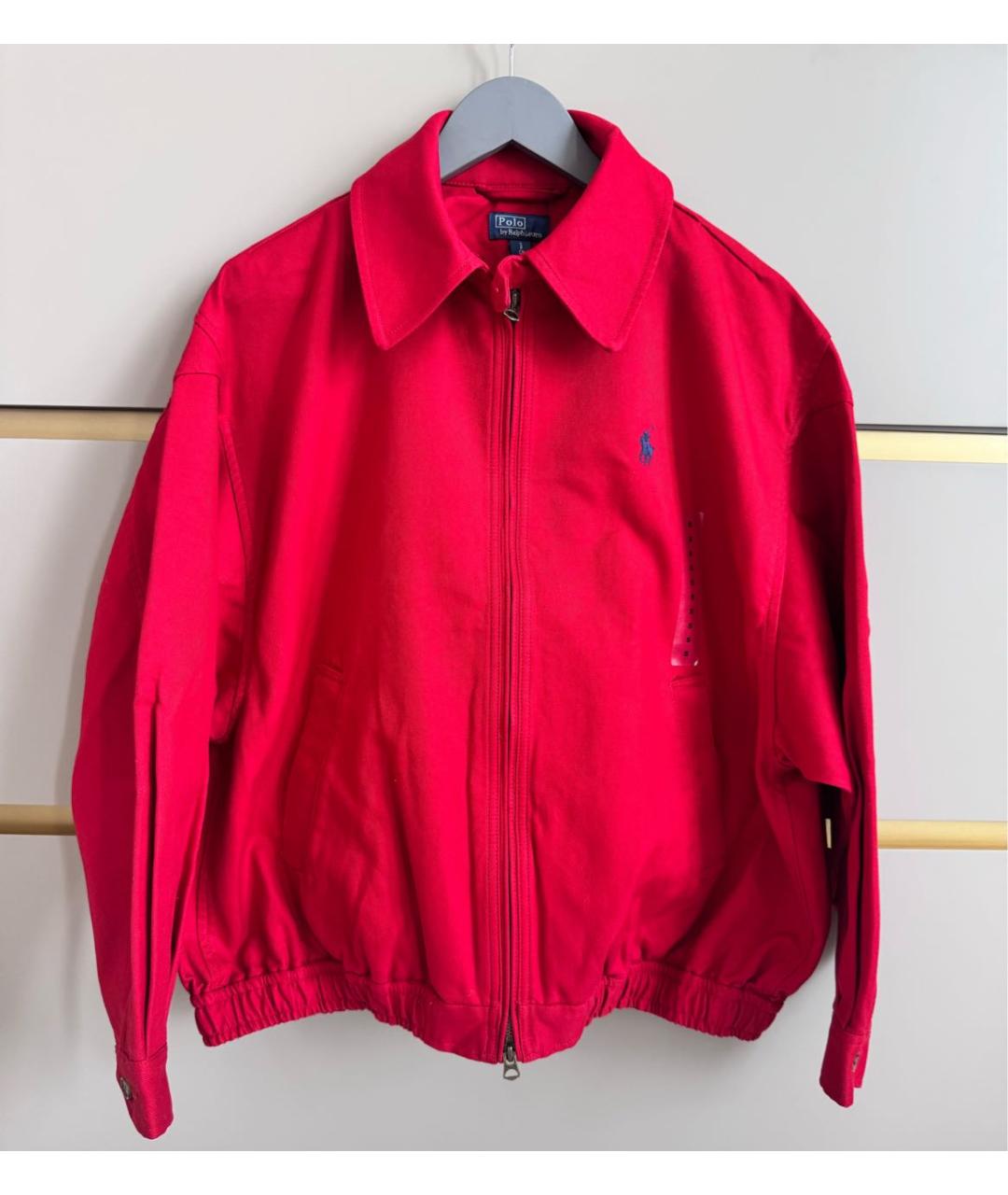 POLO RALPH LAUREN Красная хлопковая куртка, фото 5