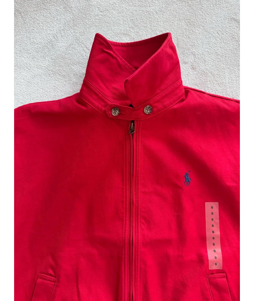 POLO RALPH LAUREN Красная хлопковая куртка, фото 4