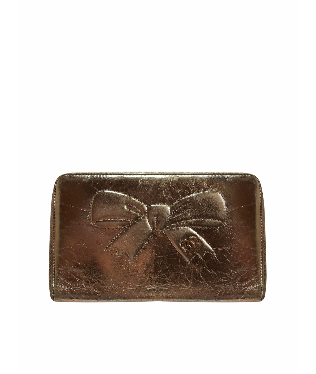 CHANEL PRE-OWNED Серебрянный кожаный кошелек, фото 1