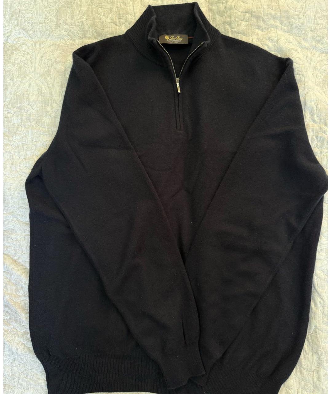 LORO PIANA Темно-синий кашемировый джемпер / свитер, фото 6