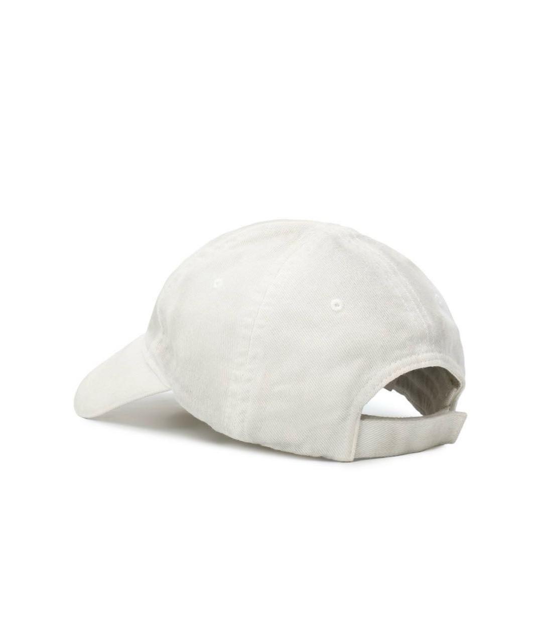 BALENCIAGA Белая хлопковая кепка/бейсболка, фото 6