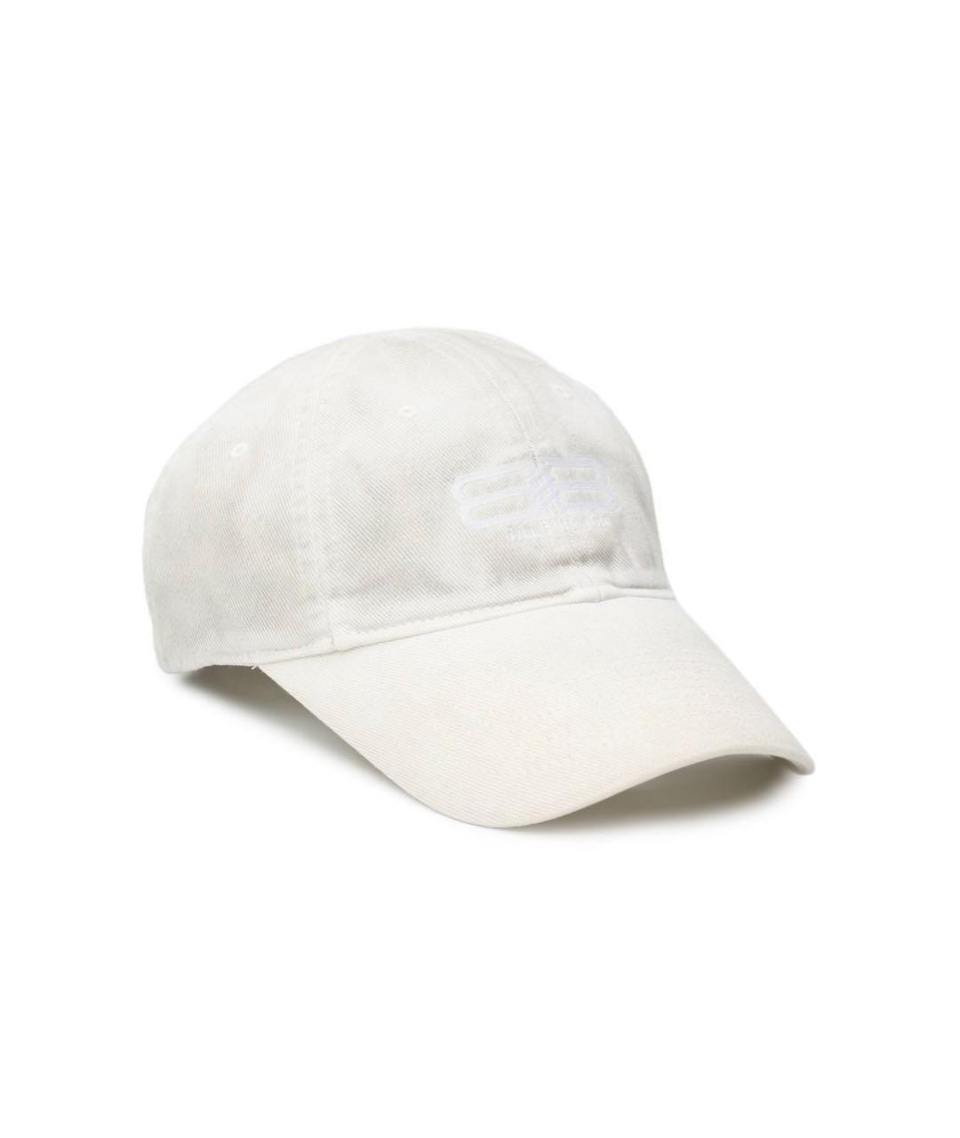 BALENCIAGA Белая хлопковая кепка/бейсболка, фото 7