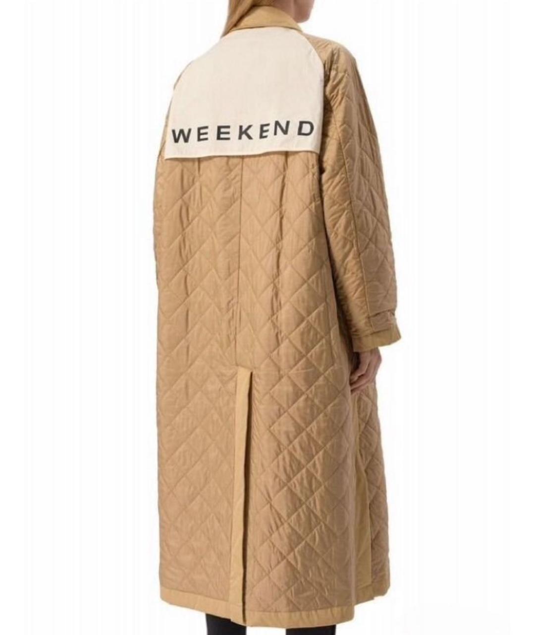 MAX MARA Бежевый хлопковый тренч/плащ, фото 3