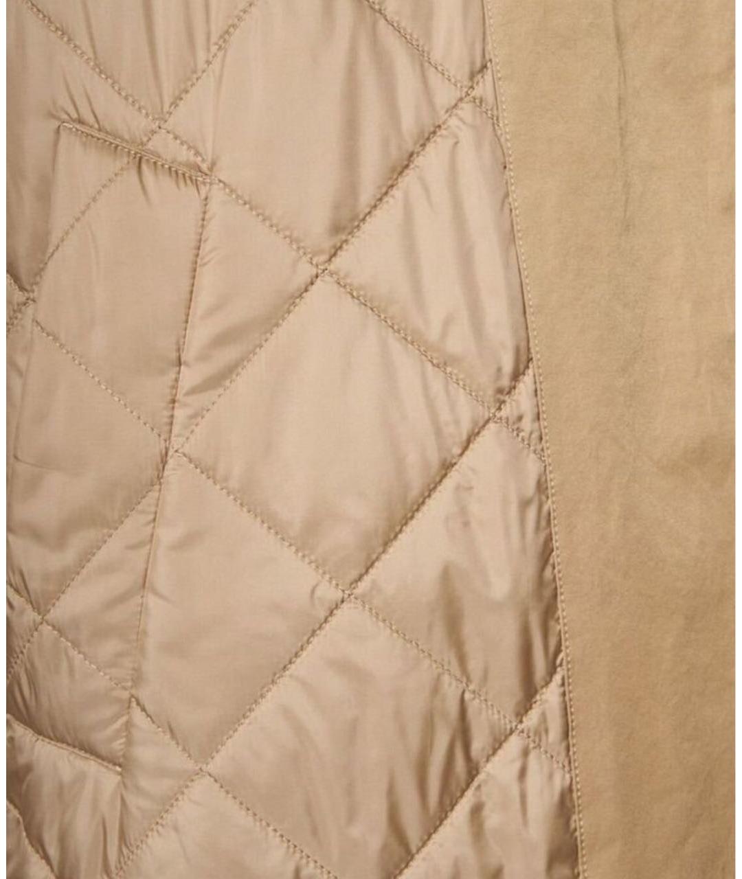 MAX MARA Бежевый хлопковый тренч/плащ, фото 8