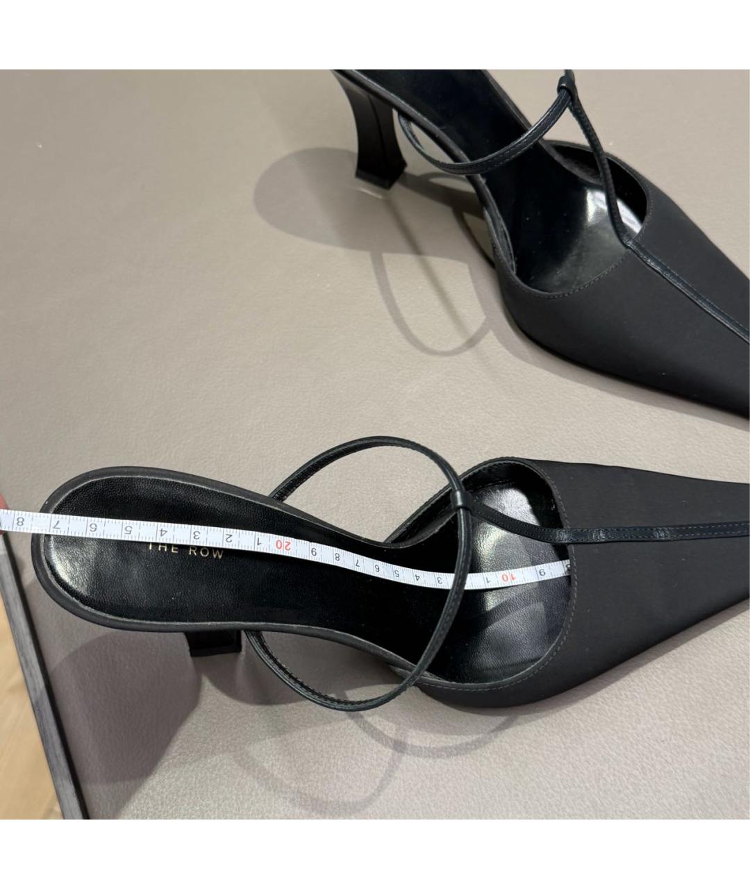 THE ROW Черные текстильные туфли, фото 5