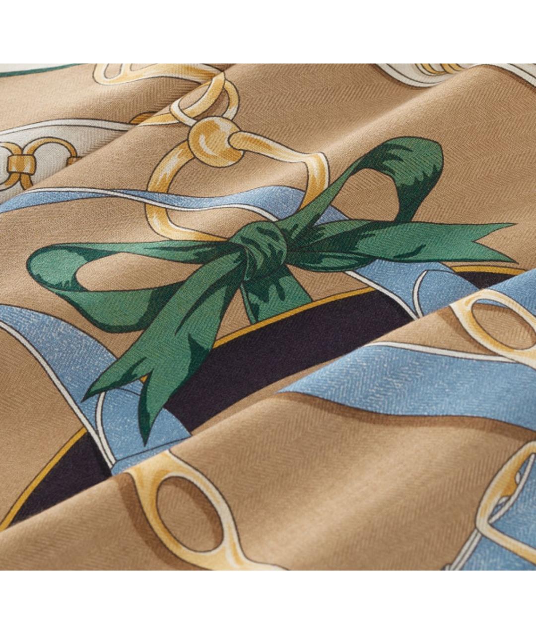 HERMES Мульти кашемировый платок, фото 2