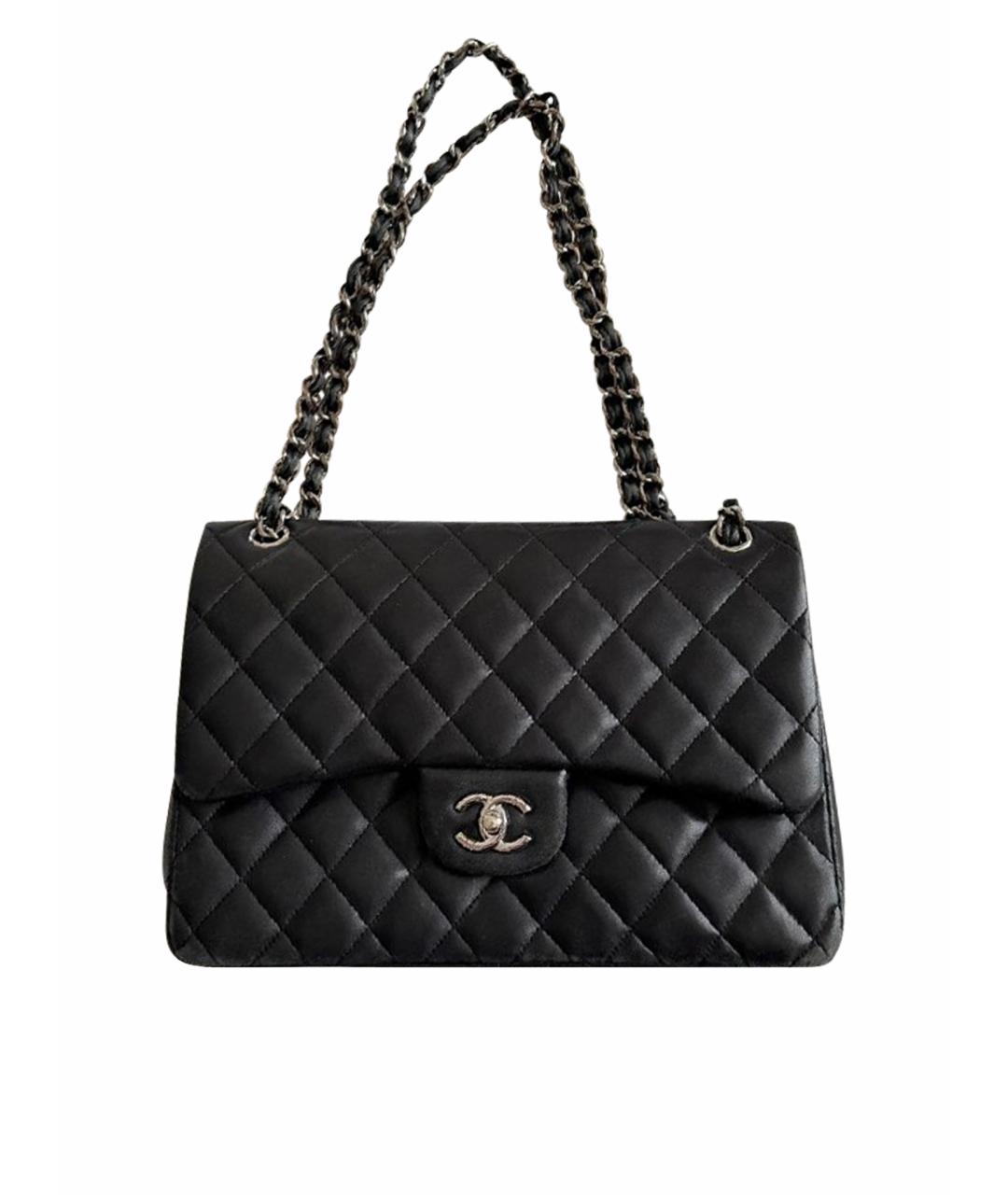 CHANEL Черная кожаная сумка через плечо, фото 1
