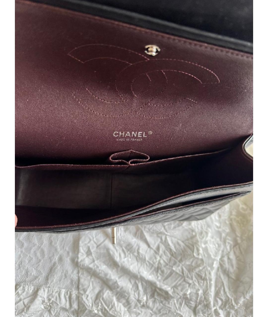 CHANEL Черная кожаная сумка через плечо, фото 4