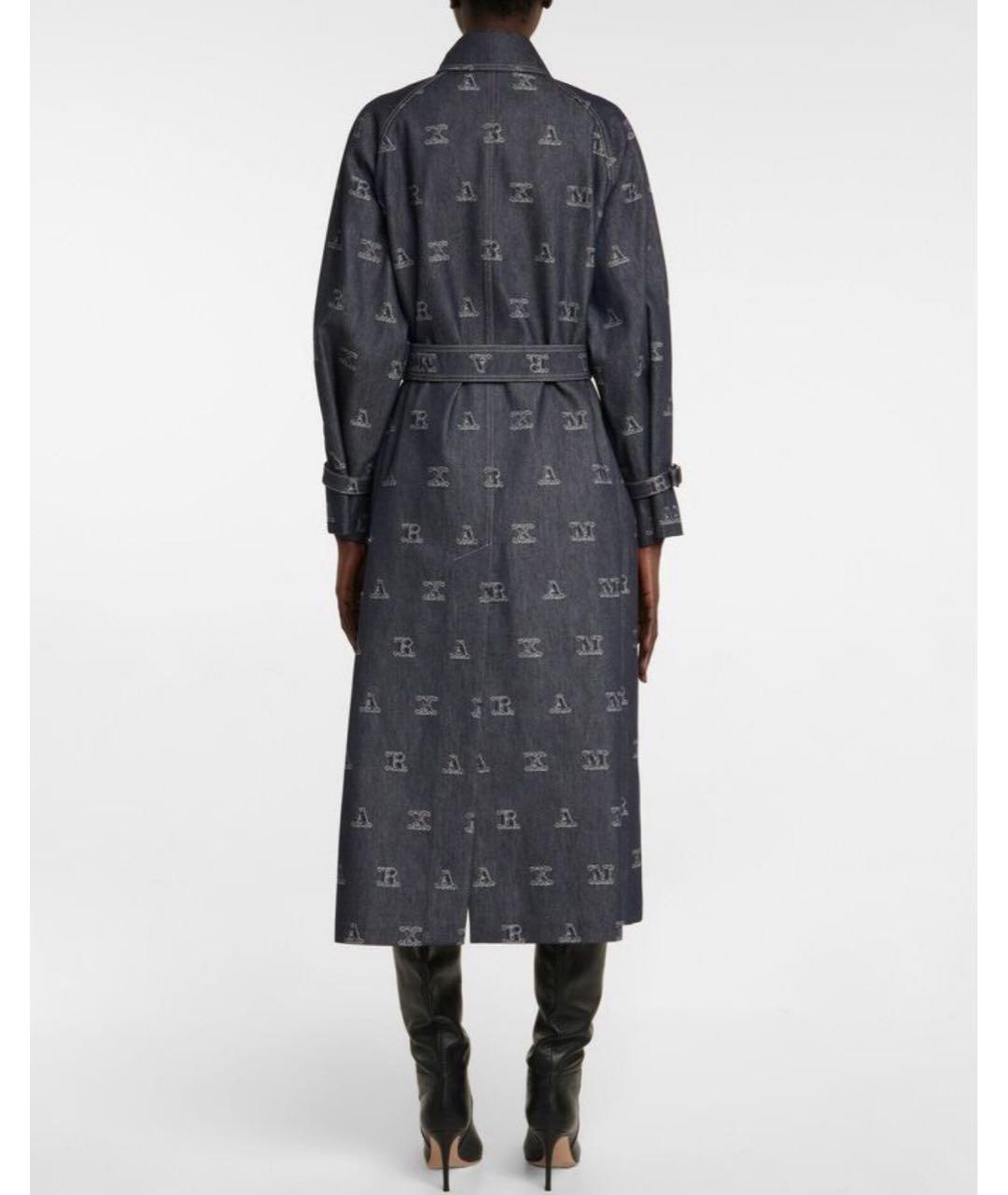 MAX MARA Синий деним тренч/плащ, фото 5