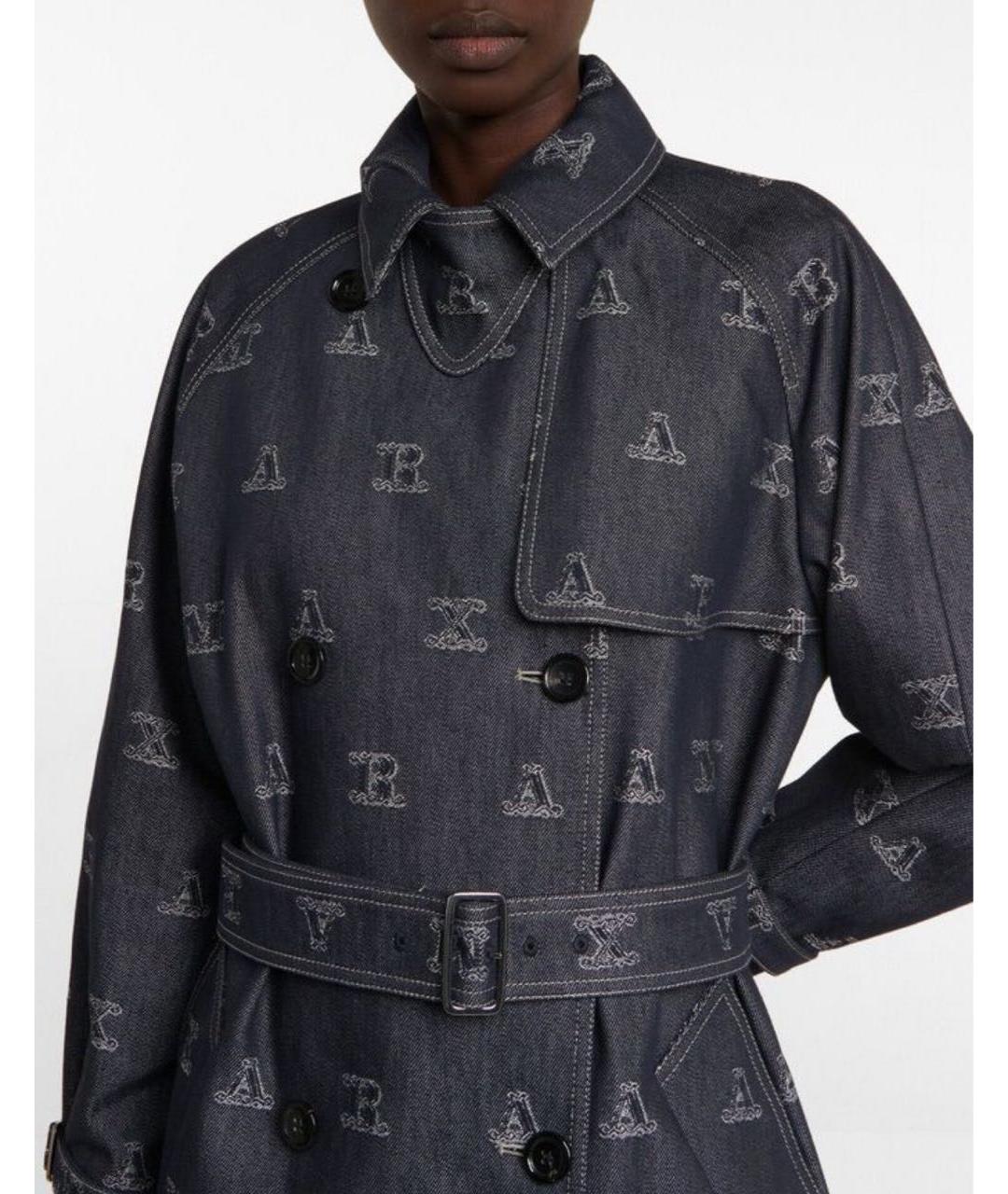 MAX MARA Синий деним тренч/плащ, фото 3