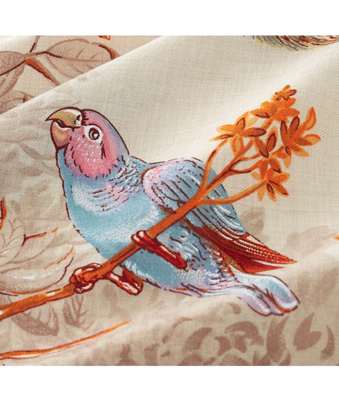 HERMES Бежевый кашемировый платок, фото 3