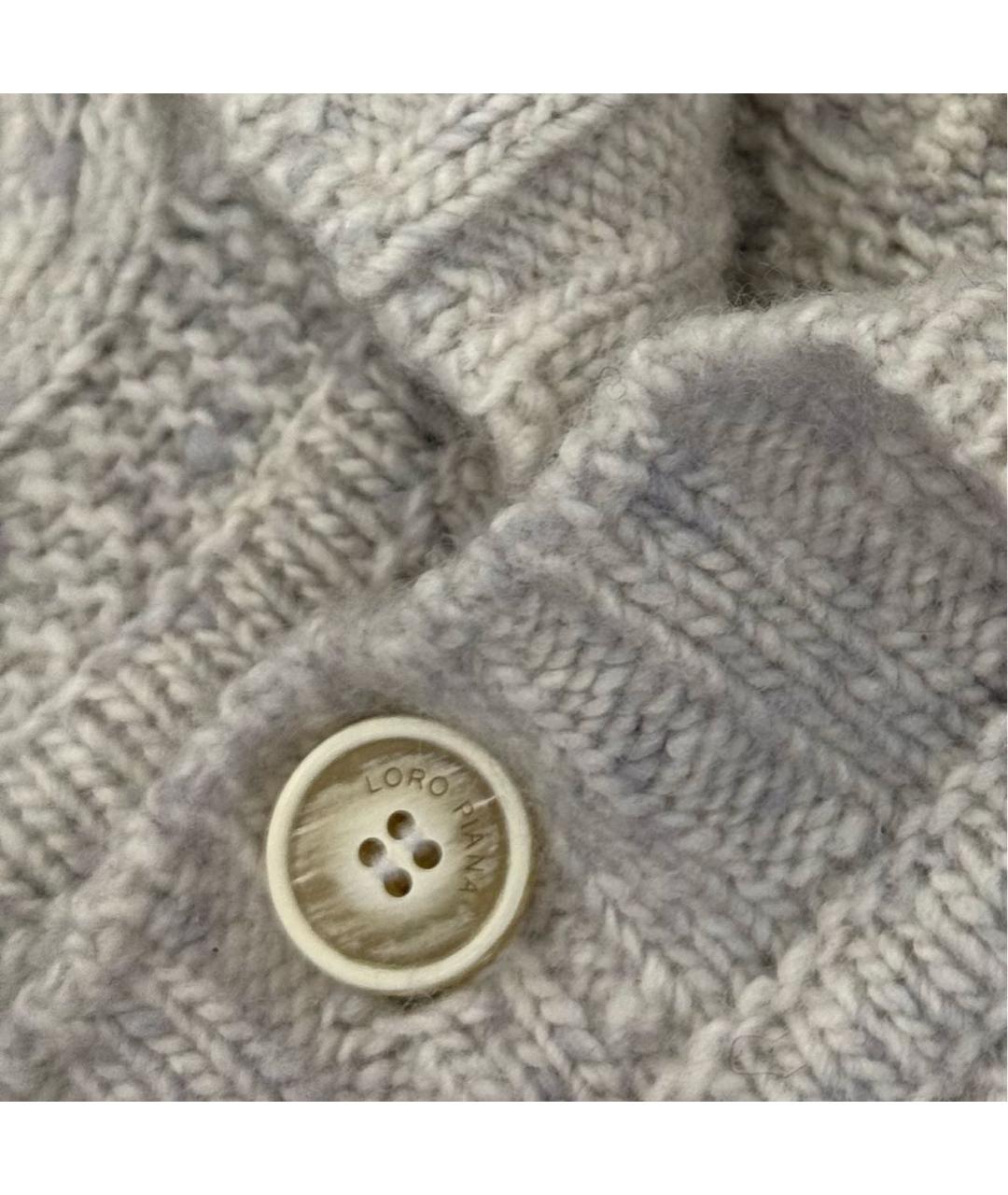 LORO PIANA Бежевый кашемировый кардиган, фото 6