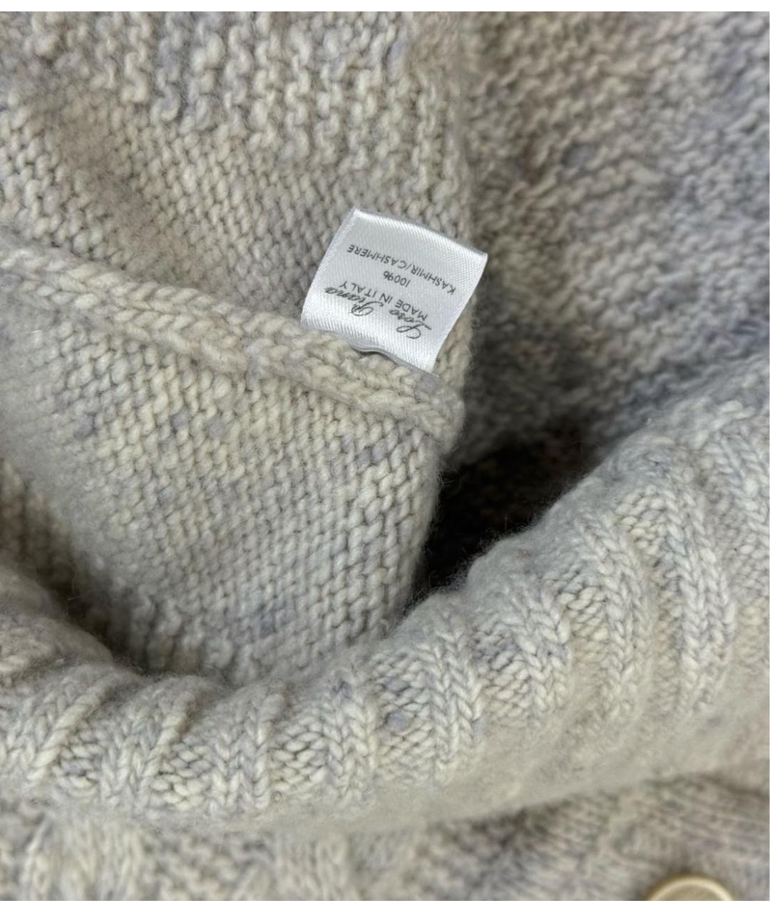 LORO PIANA Бежевый кашемировый кардиган, фото 5