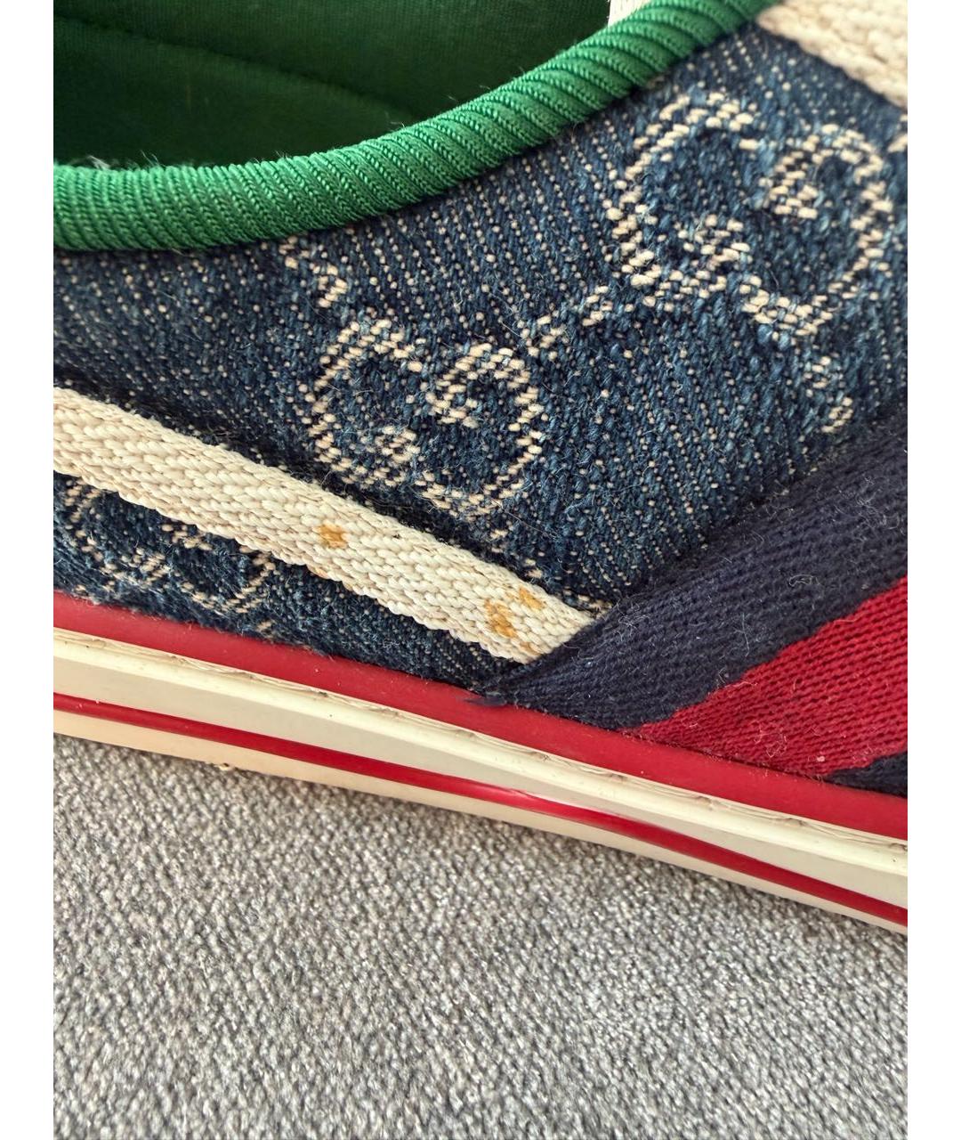 GUCCI Мульти текстильные кеды, фото 4