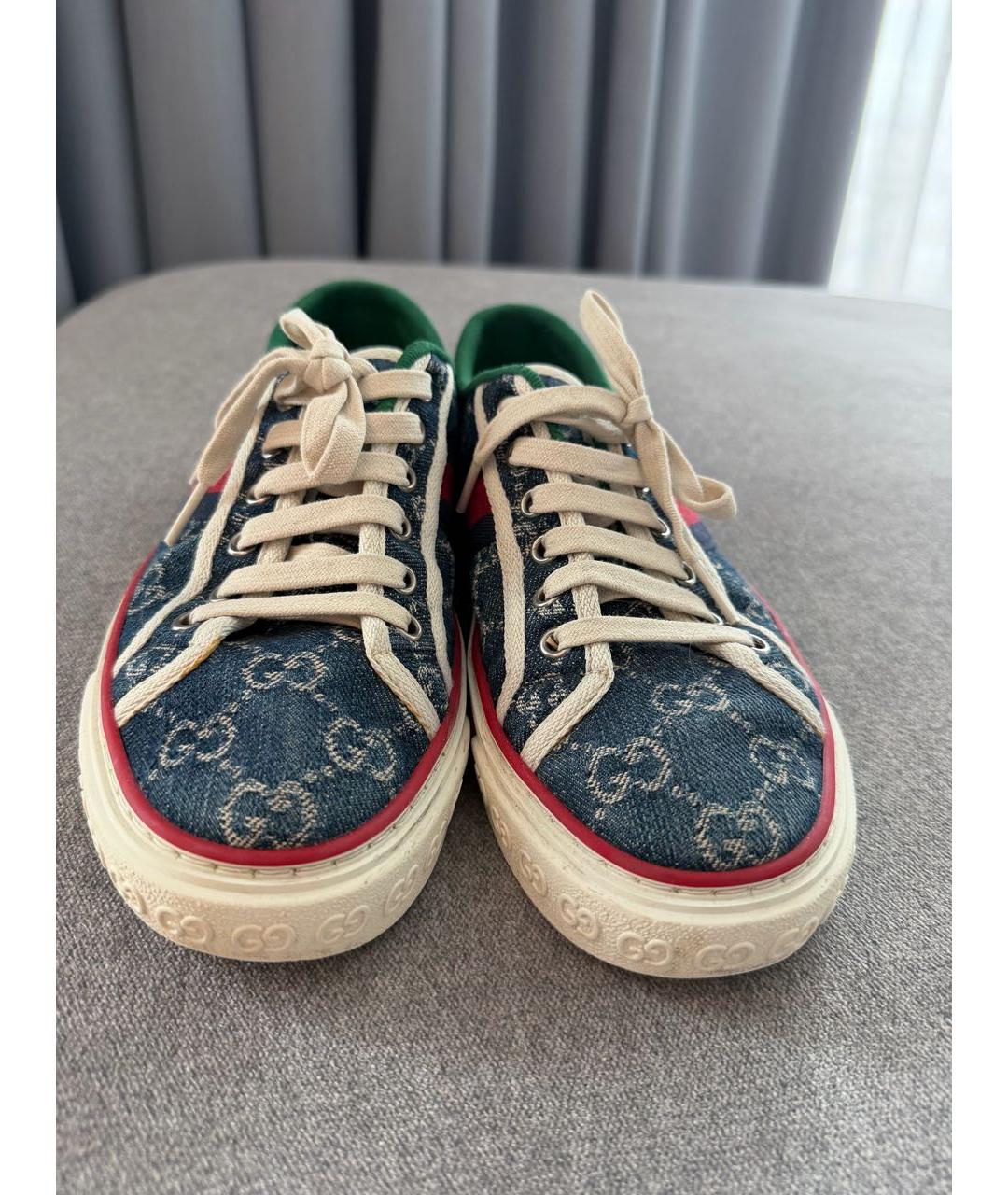 GUCCI Мульти текстильные кеды, фото 2