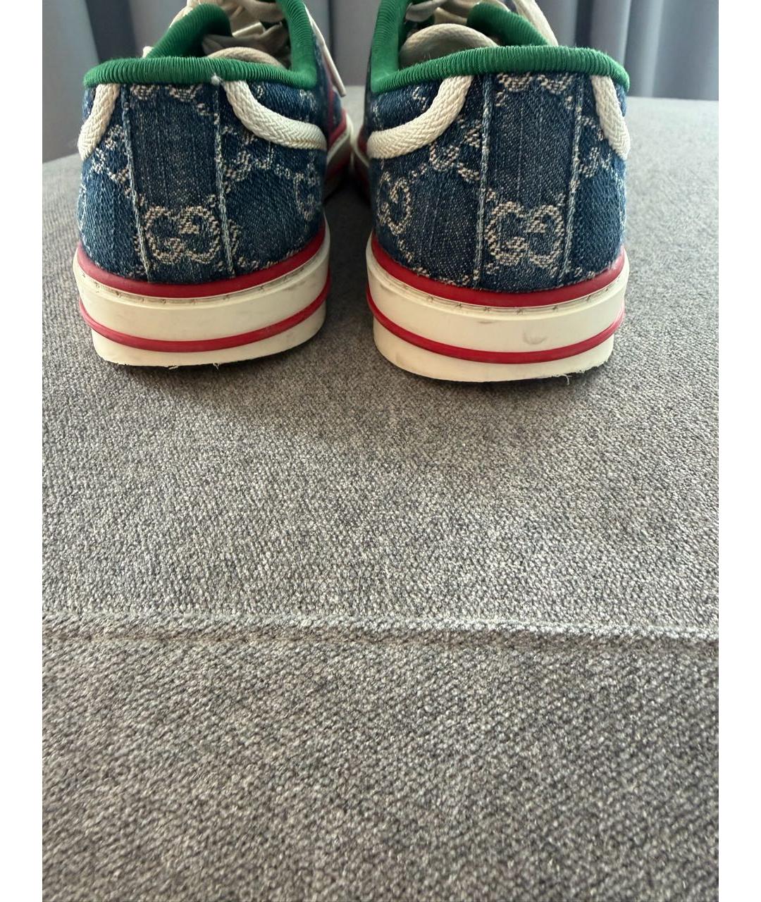 GUCCI Мульти текстильные кеды, фото 3