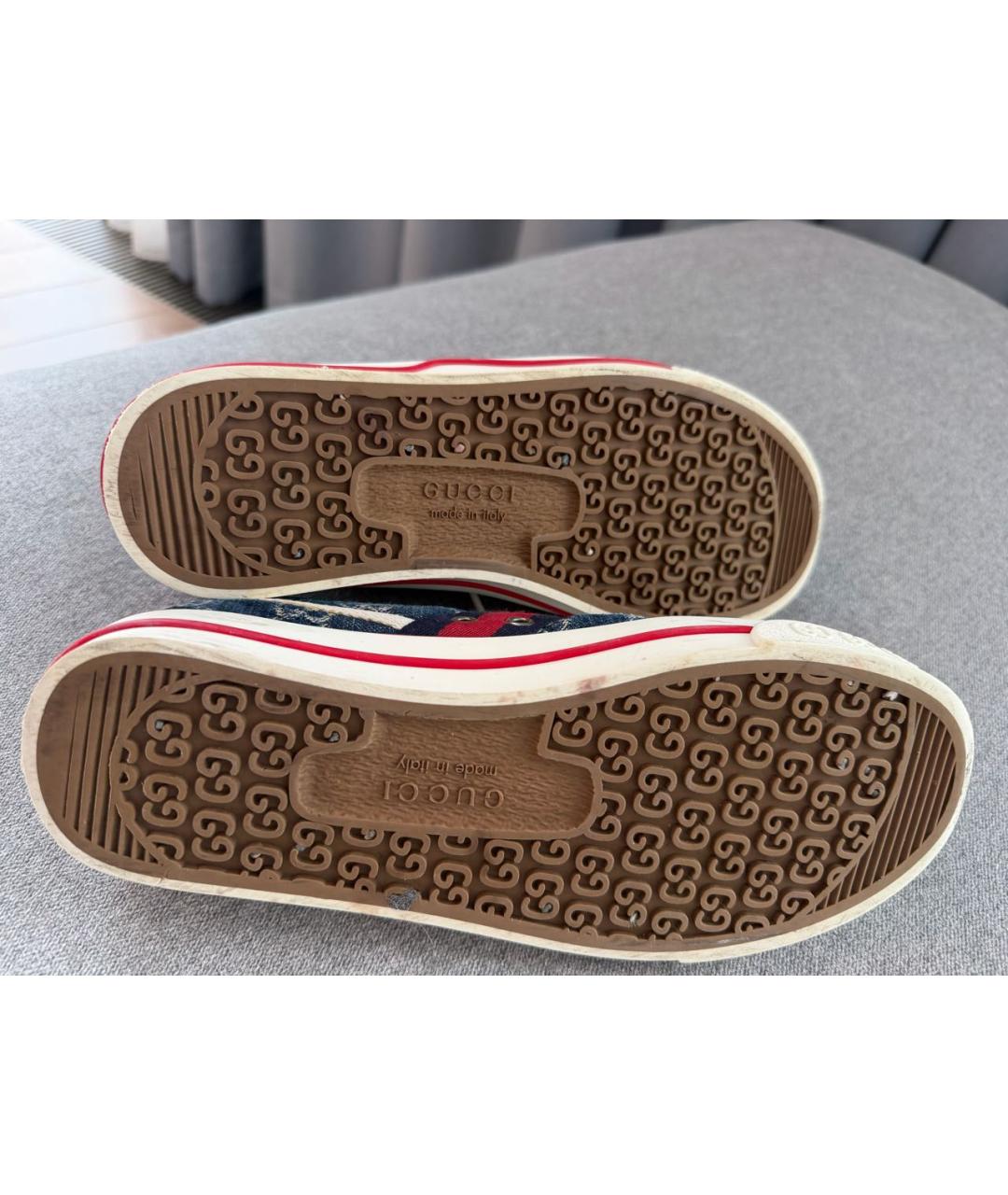 GUCCI Мульти текстильные кеды, фото 7