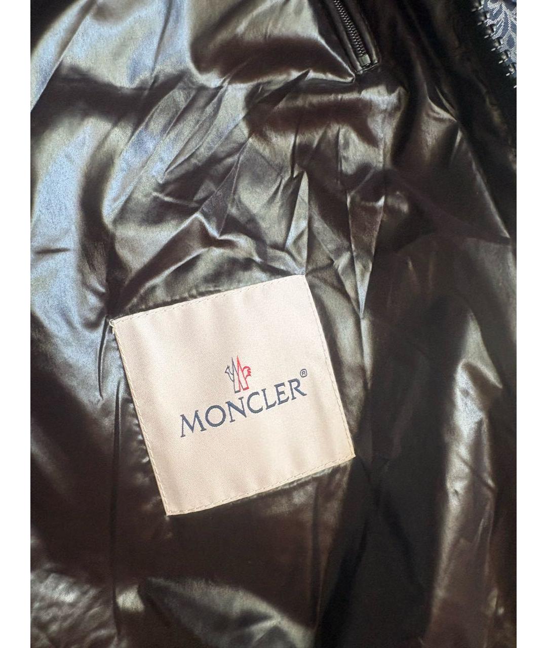 MONCLER Черная хлопковая жилетка, фото 5