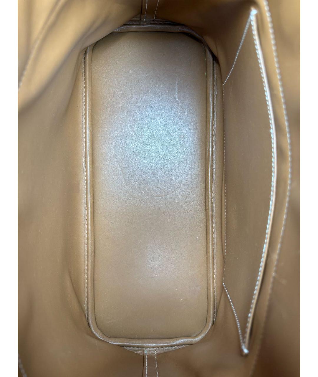 HERMES Коричневая кожаная сумка тоут, фото 6