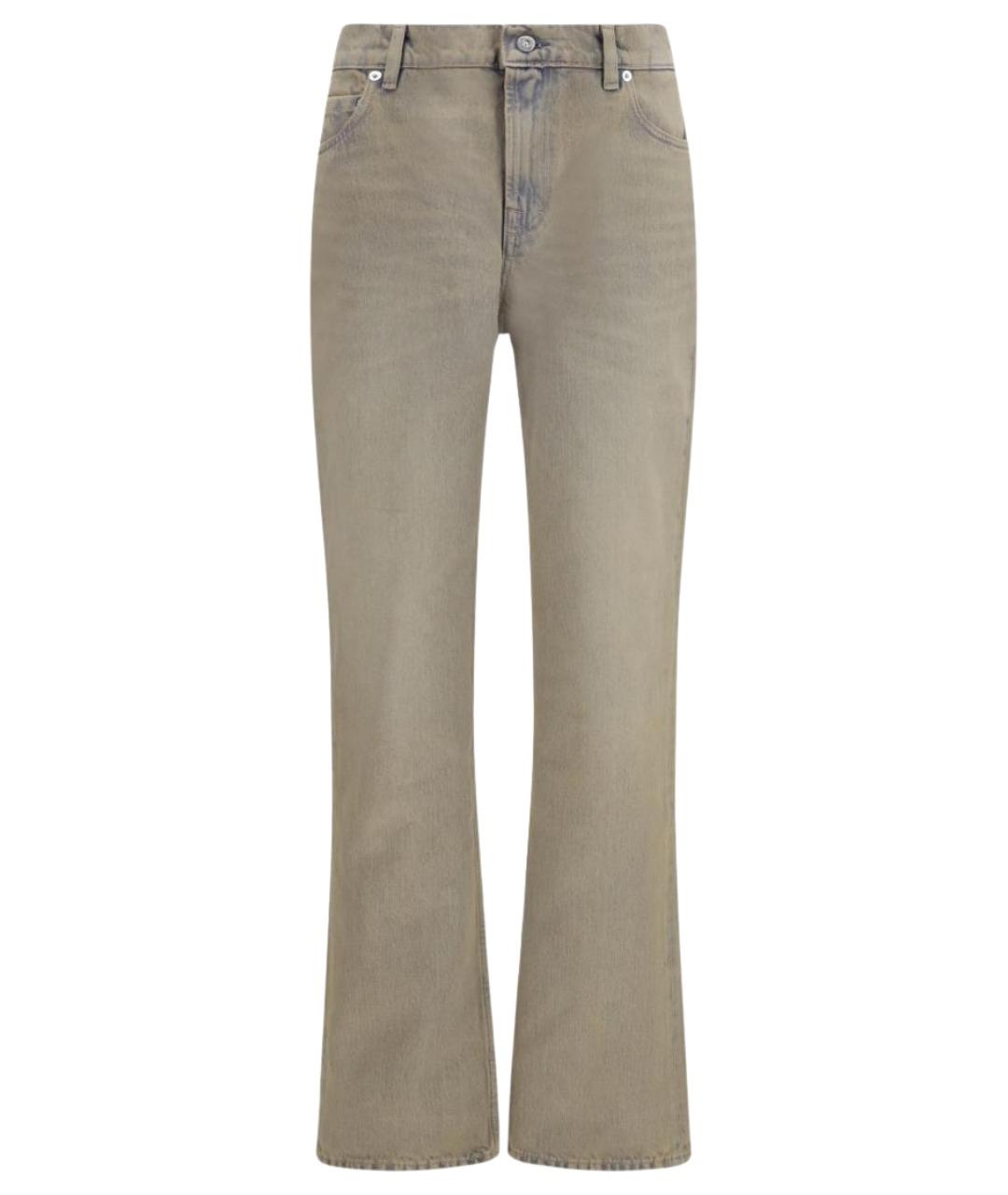 OUR LEGACY Бежевые хлопковые прямые джинсы, фото 1