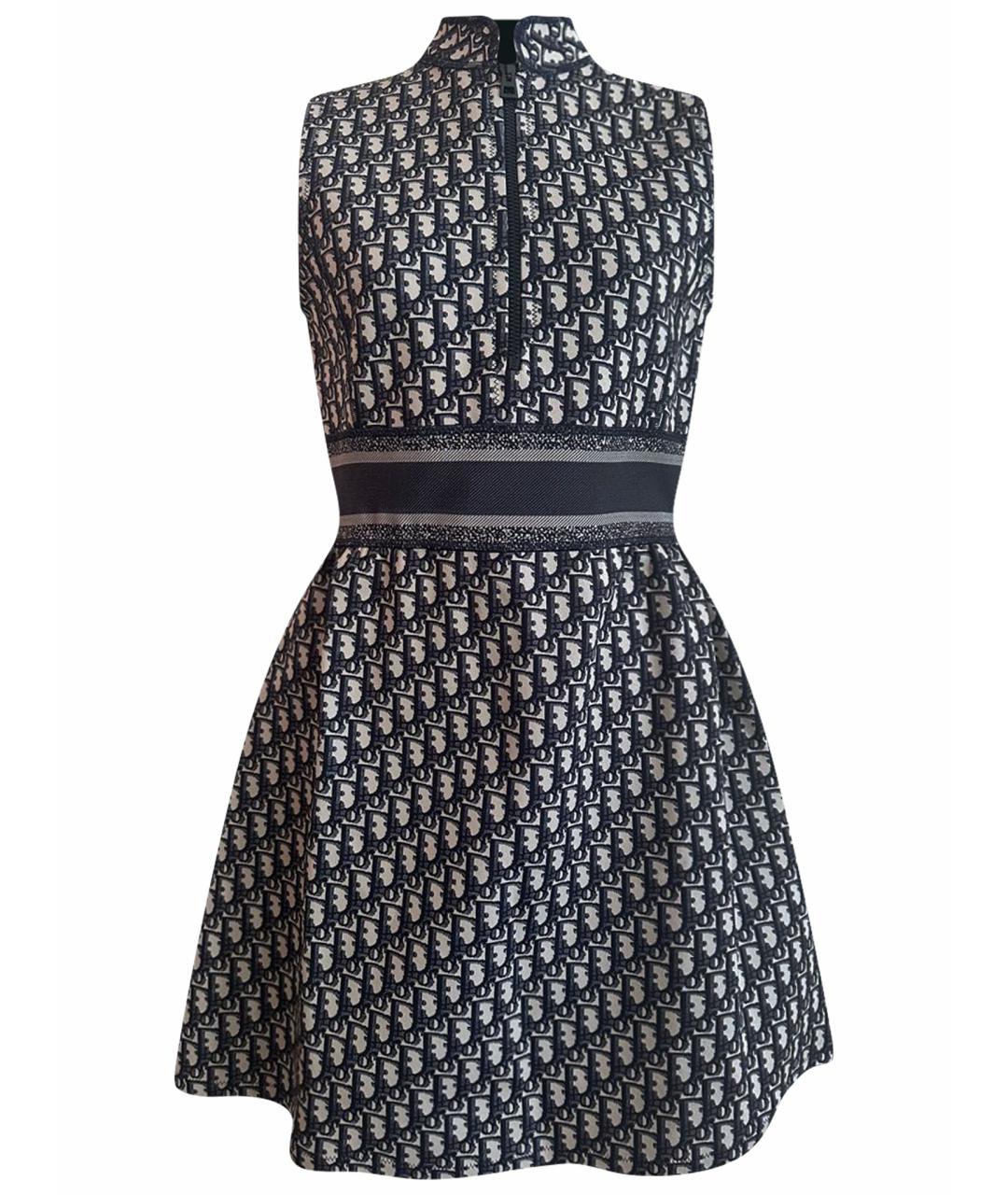 CHRISTIAN DIOR Темно-синее полиамидовое повседневное платье, фото 1