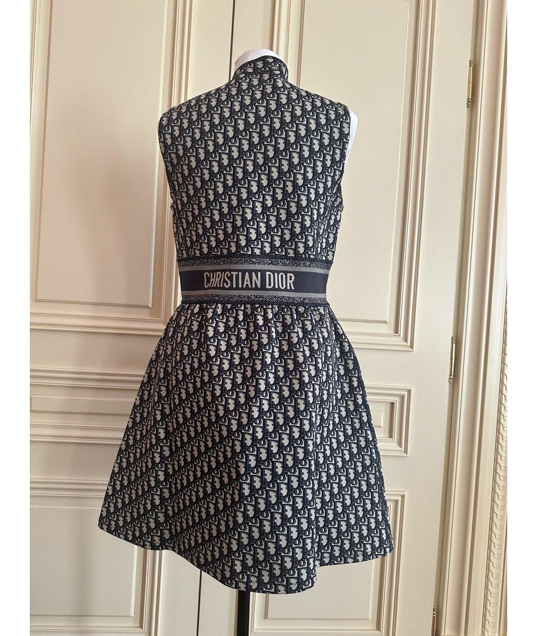 CHRISTIAN DIOR Темно-синее полиамидовое повседневное платье, фото 2