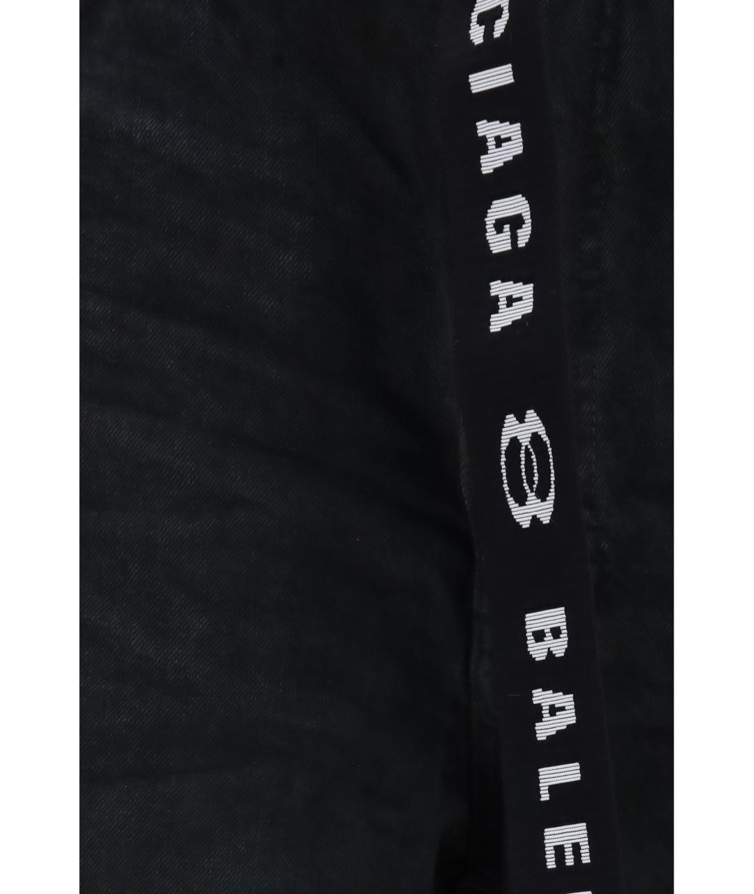 BALENCIAGA Черные хлопковые шорты, фото 3