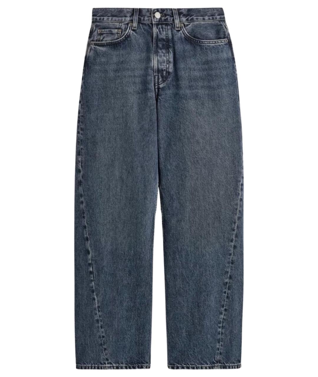 COS Темно-синие хлопковые прямые джинсы, фото 1