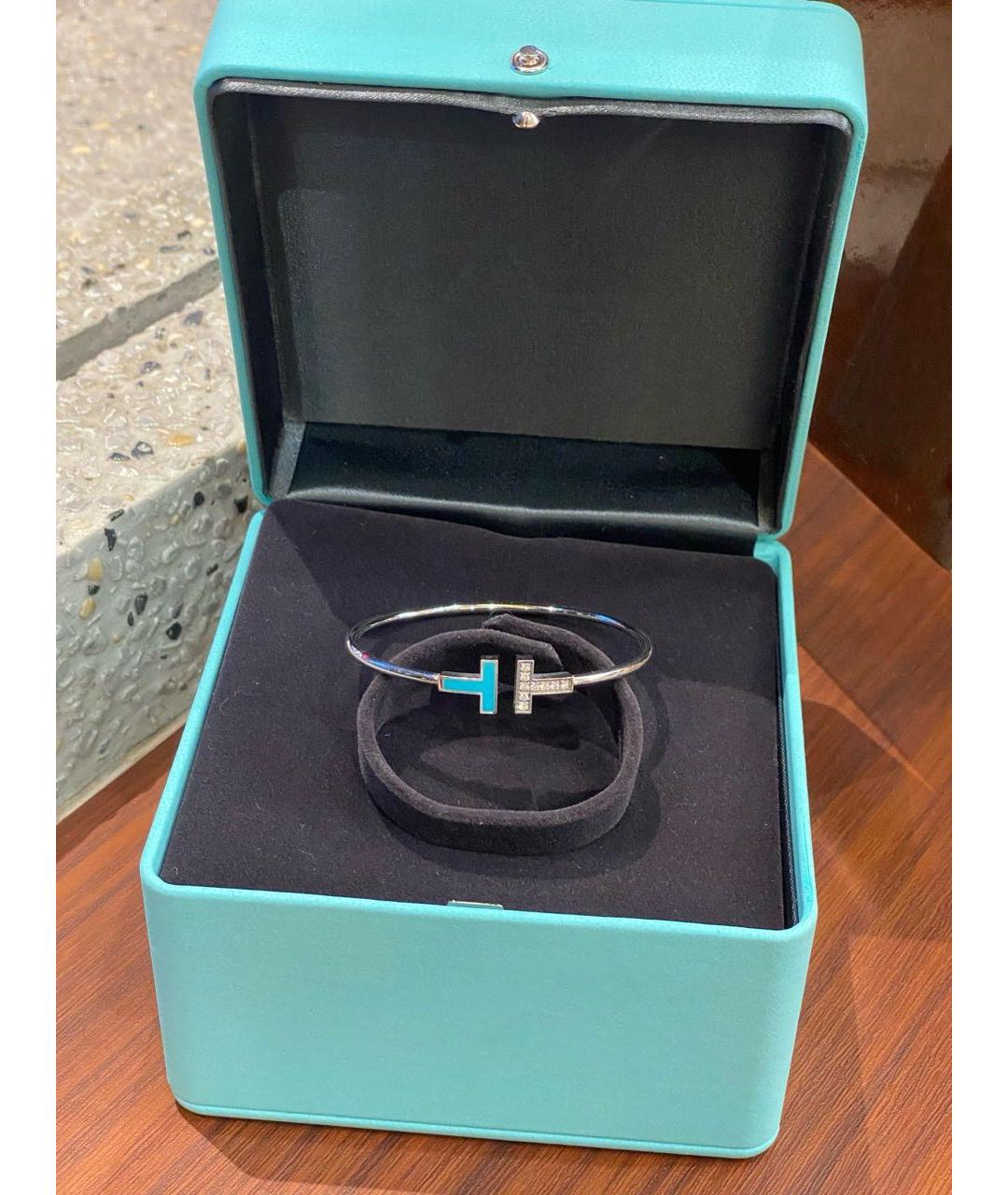 TIFFANY&CO Серебрянный браслет из белого золота, фото 5