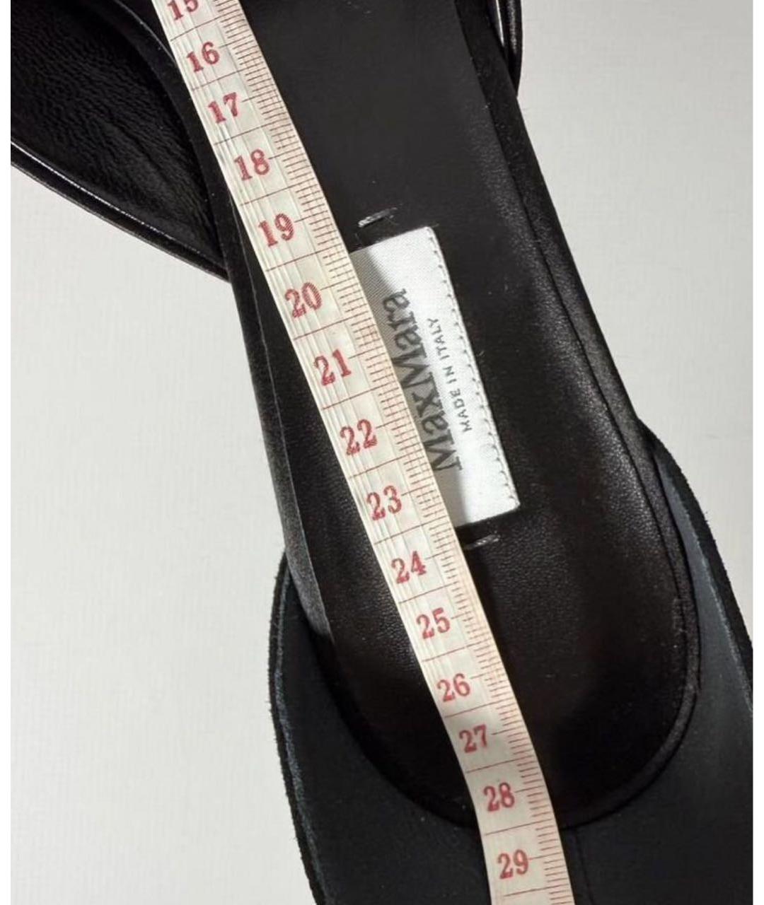 MAX MARA Черные замшевые туфли, фото 6