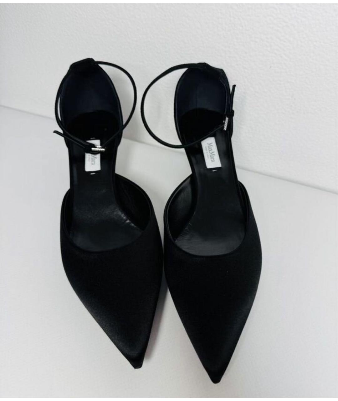 MAX MARA Черные замшевые туфли, фото 3