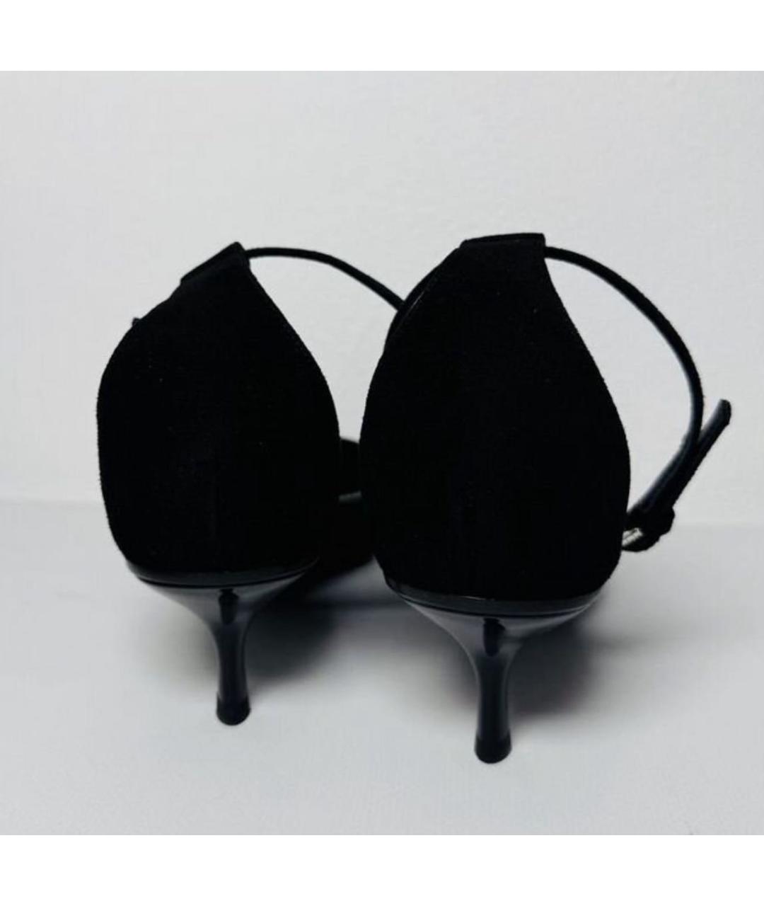 MAX MARA Черные замшевые туфли, фото 4