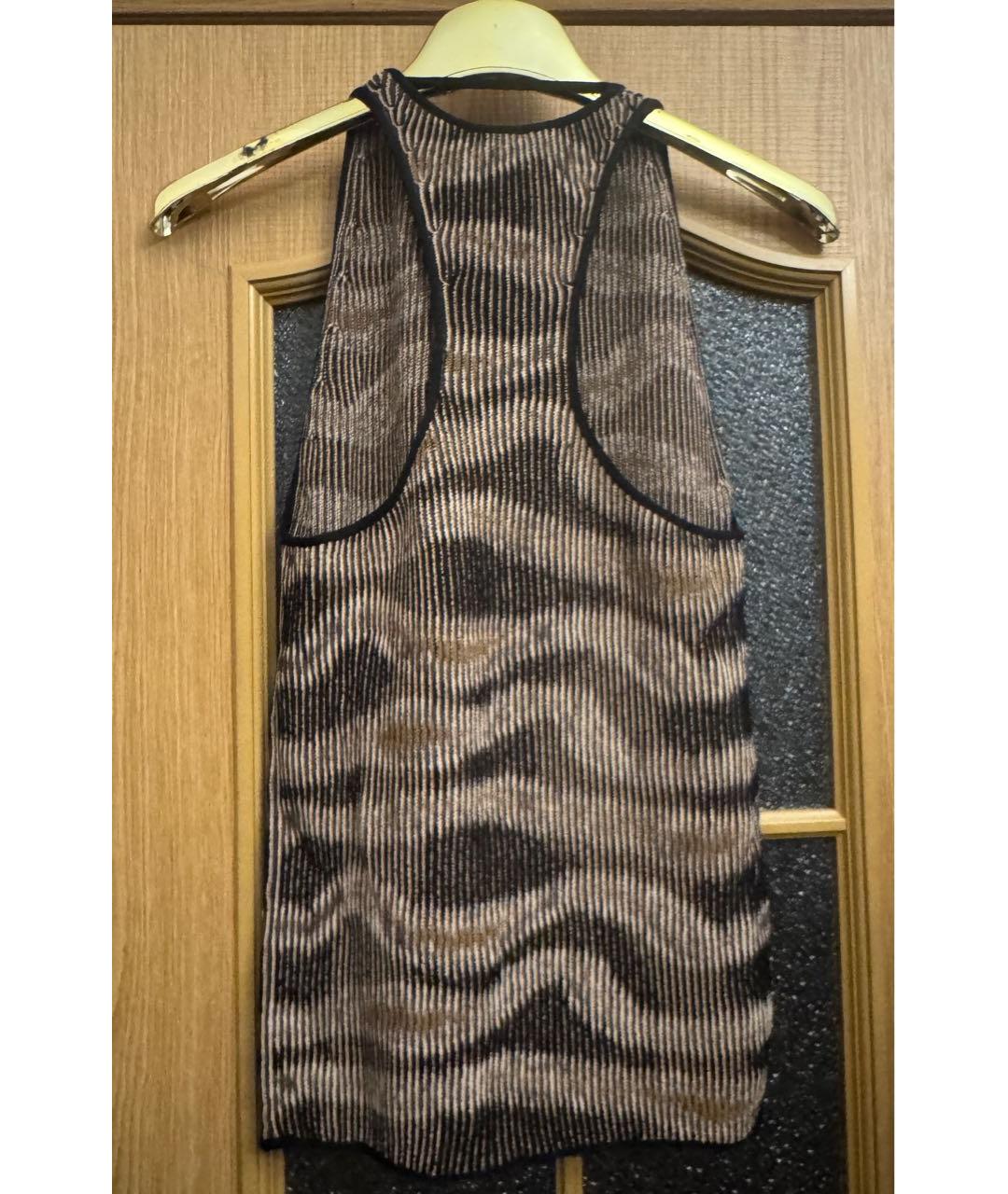 TOM FORD Коричневая вискозная майка, фото 2