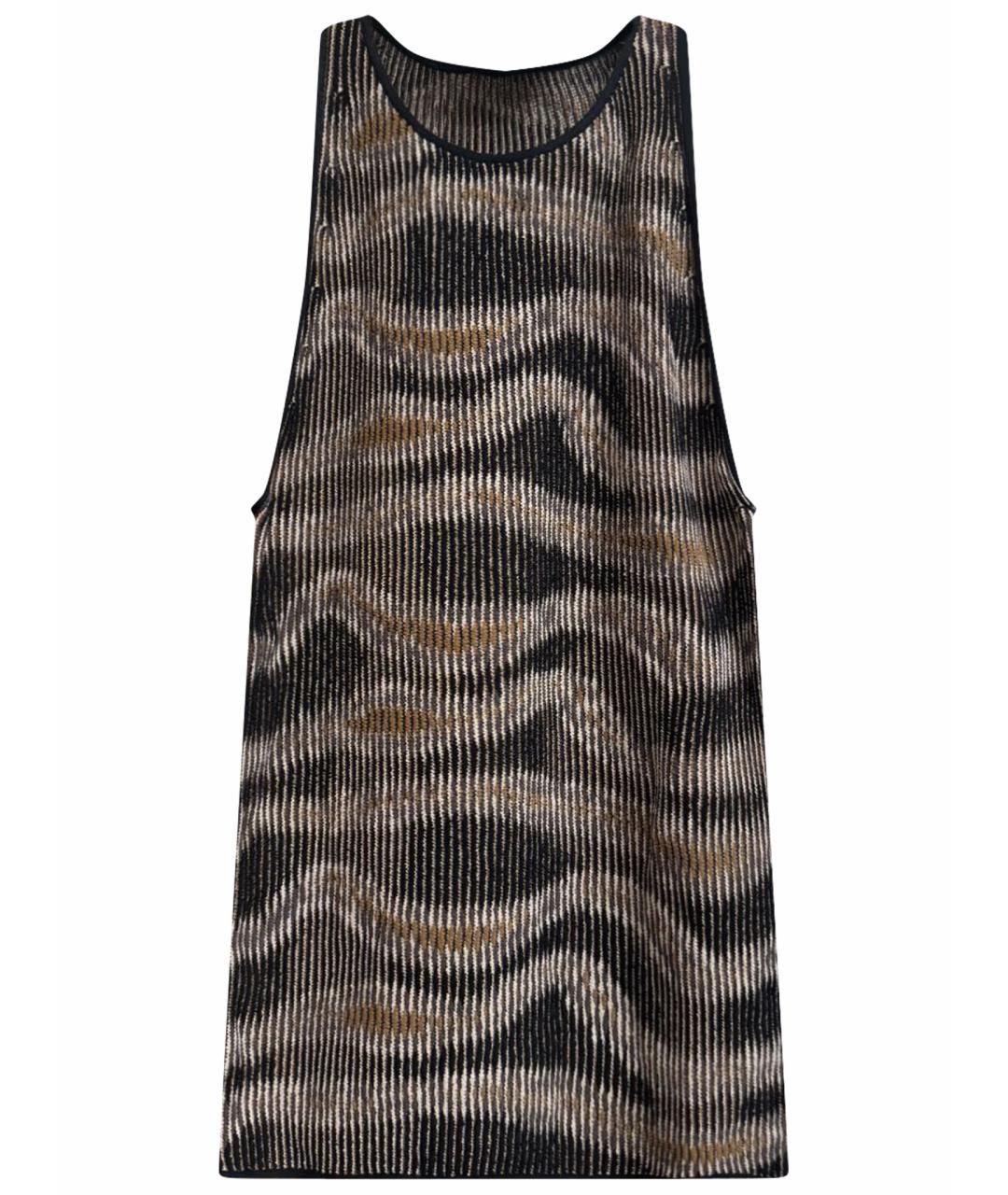 TOM FORD Коричневая вискозная майка, фото 1