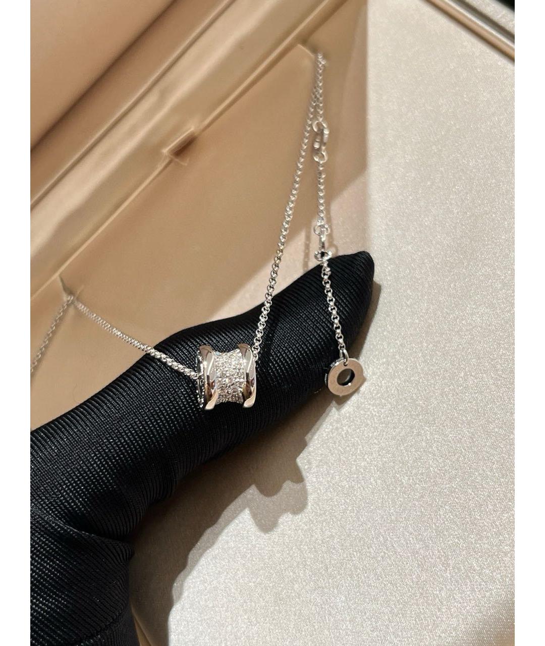 BVLGARI Серебряное колье из белого золота, фото 4