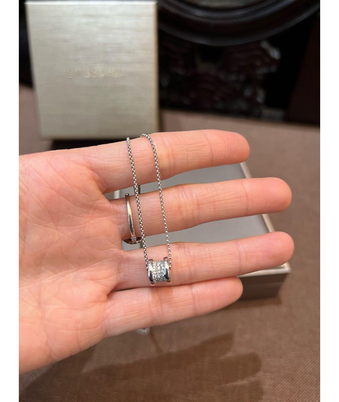 BVLGARI Серебряное колье из белого золота, фото 6