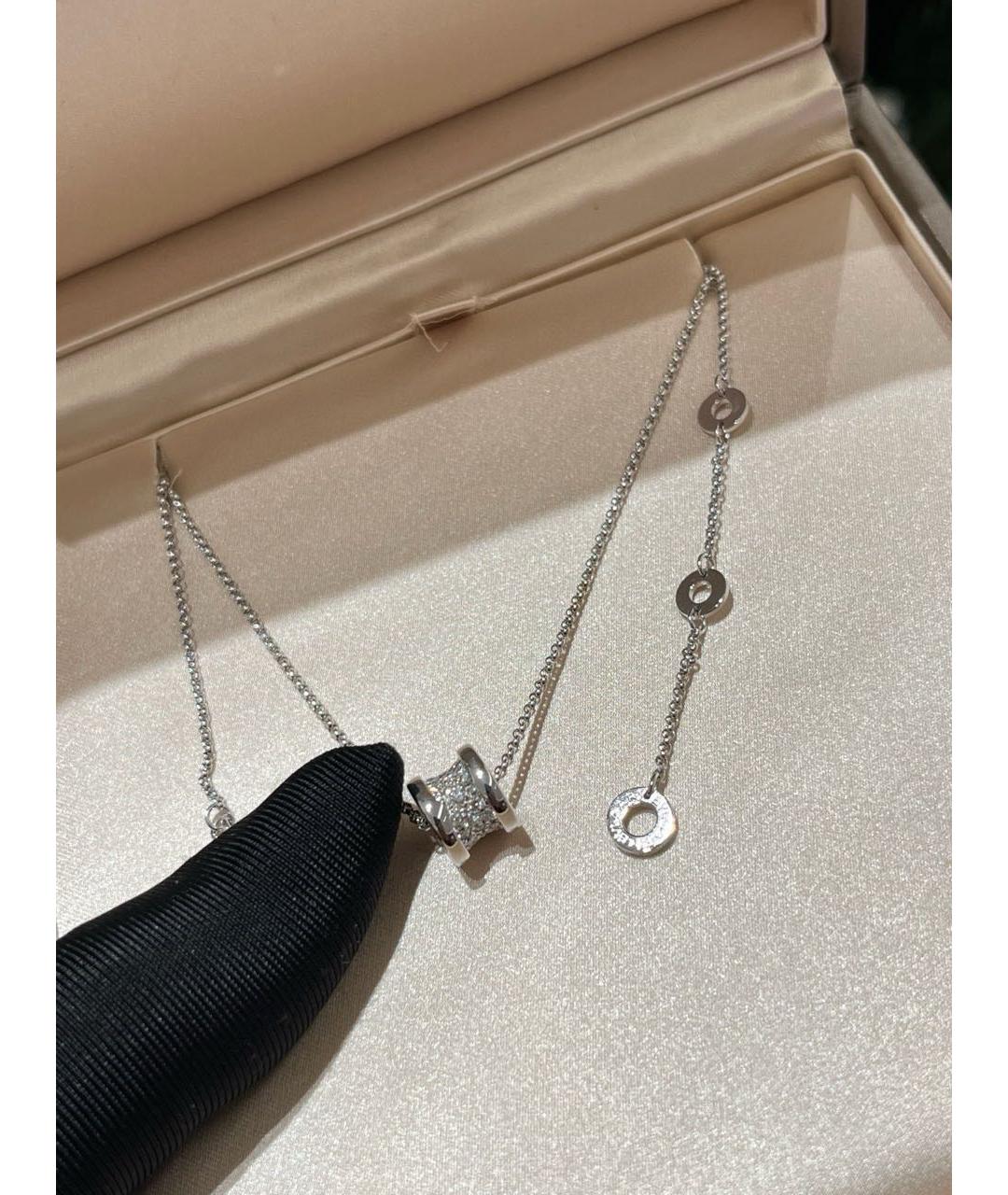 BVLGARI Серебряное колье из белого золота, фото 3