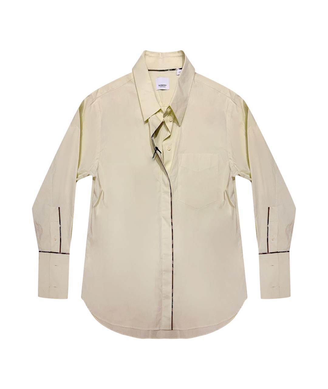 BURBERRY Желтая хлопковая рубашка, фото 1